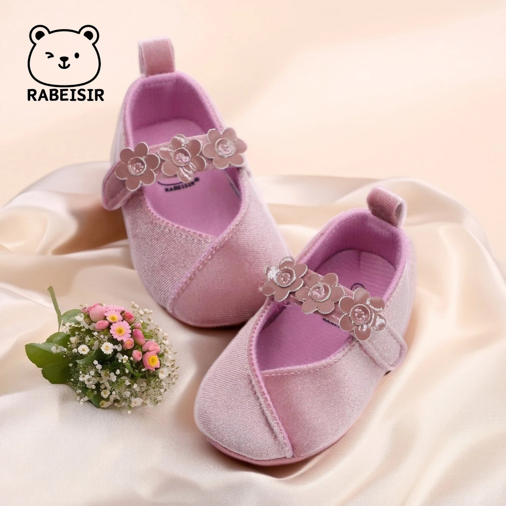 Baby Girl Princess Shoes 0-18 Months Baby Walking Shoes Fashionable and Sweet