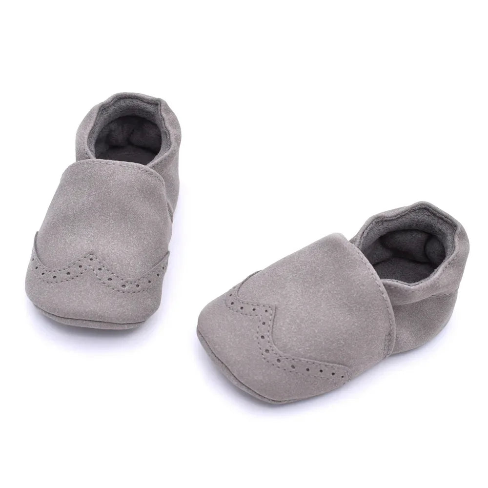 Baby Boy Girl Shoes Soft Leather Infant Toddler Baby First Walker Casual Anti-slip Toddler Baby Kids Crib Shoes -18 Months