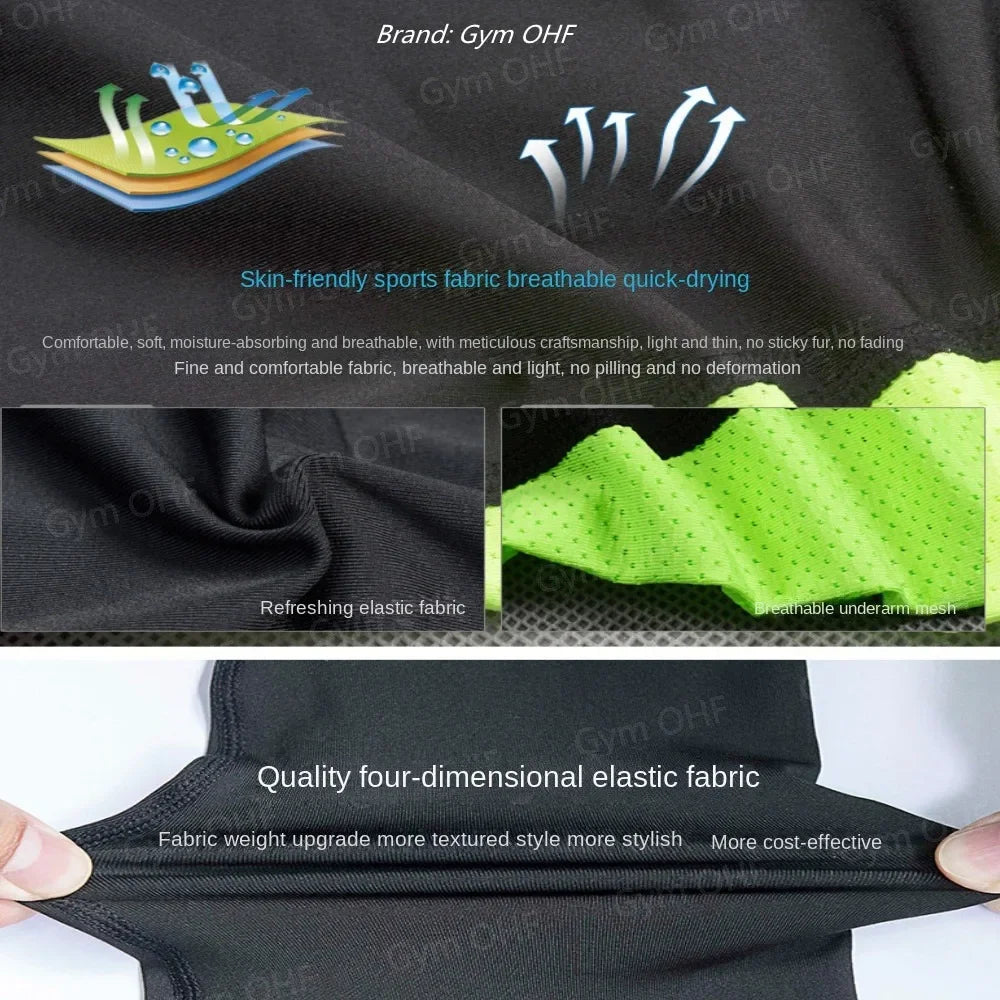 Men's Workout Compression Set Y2K Spider Printed Gym Vest Breathable Running Shorts Quick Dry Sports Rash Guard Sportwear Set