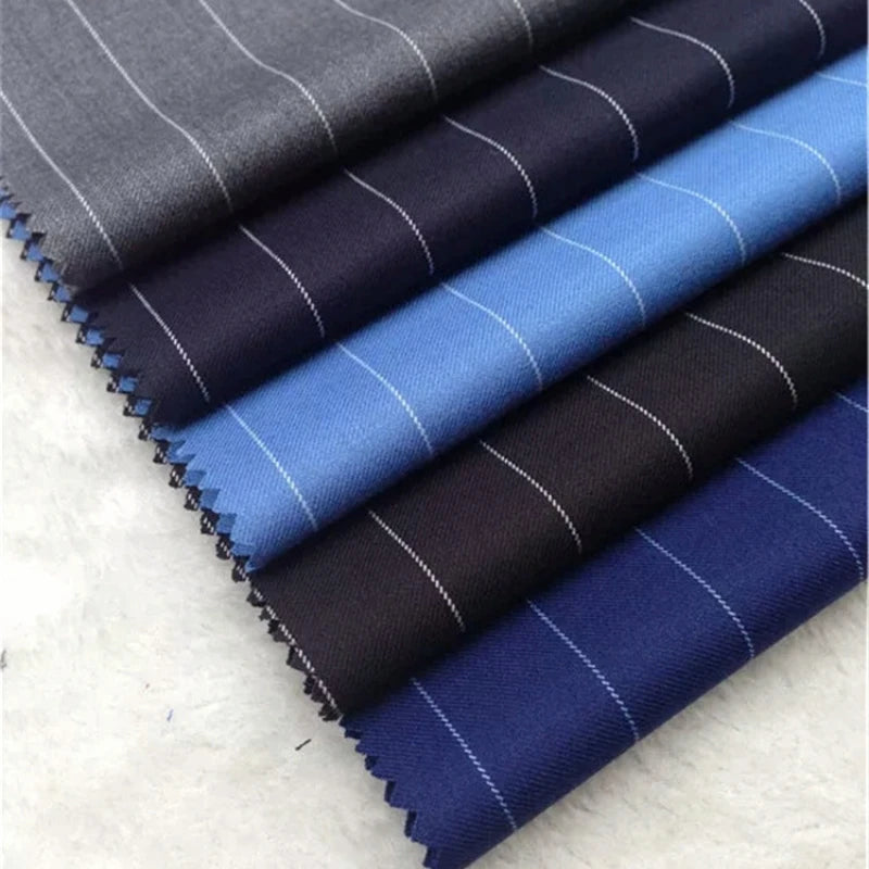 50cm Spring fashion Stripe Suit Fabric Atiku Fabric for Men High Quality Men's jacket Fabrics  Business  fabric Set sewing