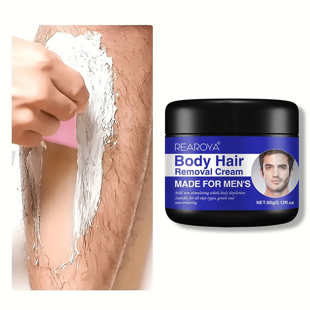 Men'S Painless Hair Removal Cream Mild Non Irritating Hair Removal Cream Body Arm Armpit Leg Gentle Refreshing Hair Removal