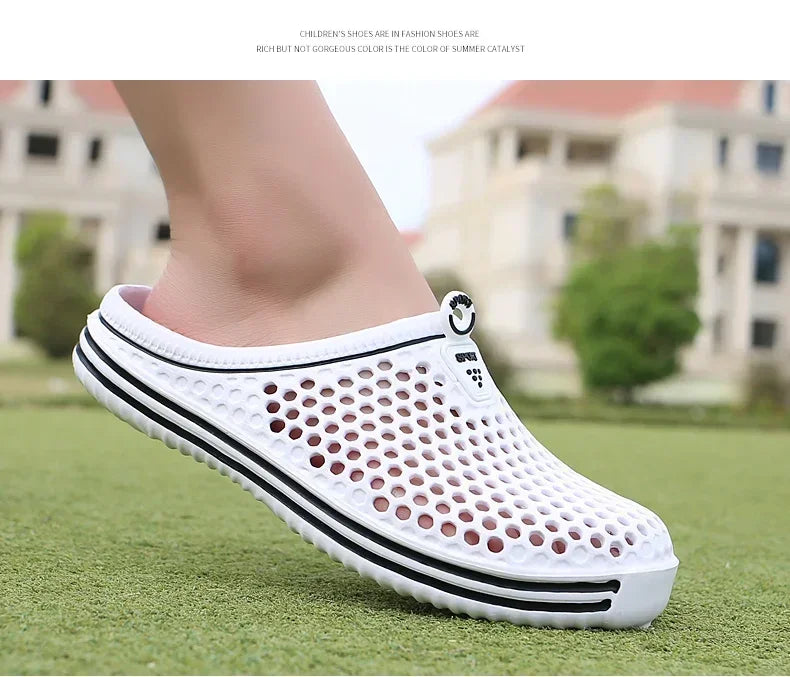2025 New Men Summer Slippers High Quality Non Slip Beach Shoes For Women Breathable Couples Fashion Comfortable Garden Shoes