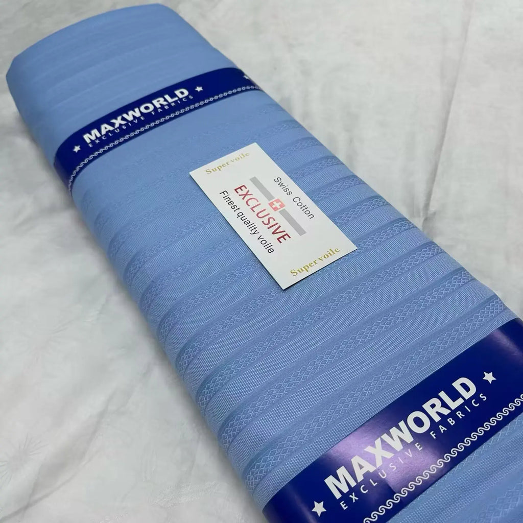 Latest 5 Yards African Soft Atiku Fabric For Men Suit Swiss Voile 100% Cotton Lace Fabric For Clothes Sewing 16A54