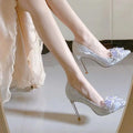zapatos de mujer women fashion light weight silver sexy party night club stiletto heel shoes lady golden fashion heel pumps a631