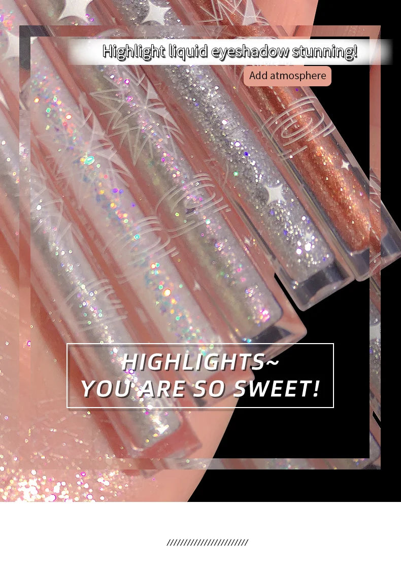 Liquid Eyeshadow High Pigment Waterproof Lasting Not Easy To Fade Pearl Glitter Portable Delicate Women's Eye Makeup