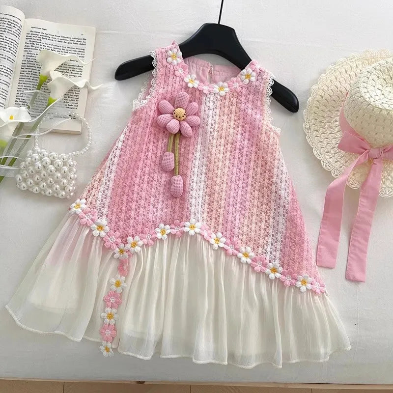 Summer Dress for Baby Girl & Toddler - New Style Thin Fashion Kids Clothing, Cute Casual Wear Party Dress for Kids Girl