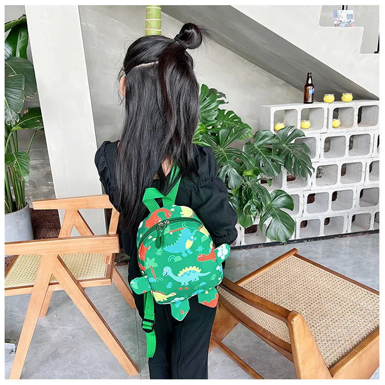 Cute Children Bag Cartoon Dinosaur Kids School Bags Kindergarten Preschool Outdoor Travel Backpack for Boys Girls Anti-lost