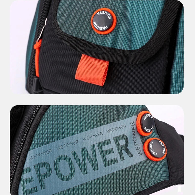 Men Waist Fanny Pack Bum Hip Sling Chest Belt Bag Multi-purpose Travel Climb Waterproof Nylon Male Cross Body Messenger Bags