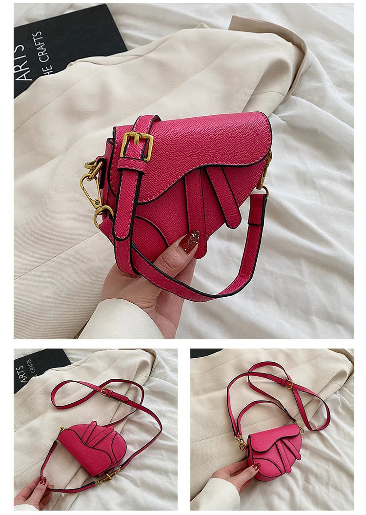 Children Messenger Bag Fashion Kids Bags for Girl Shoulder Bags Solid Children Backpack Mother Kids Mochila Сумка Через Плечо