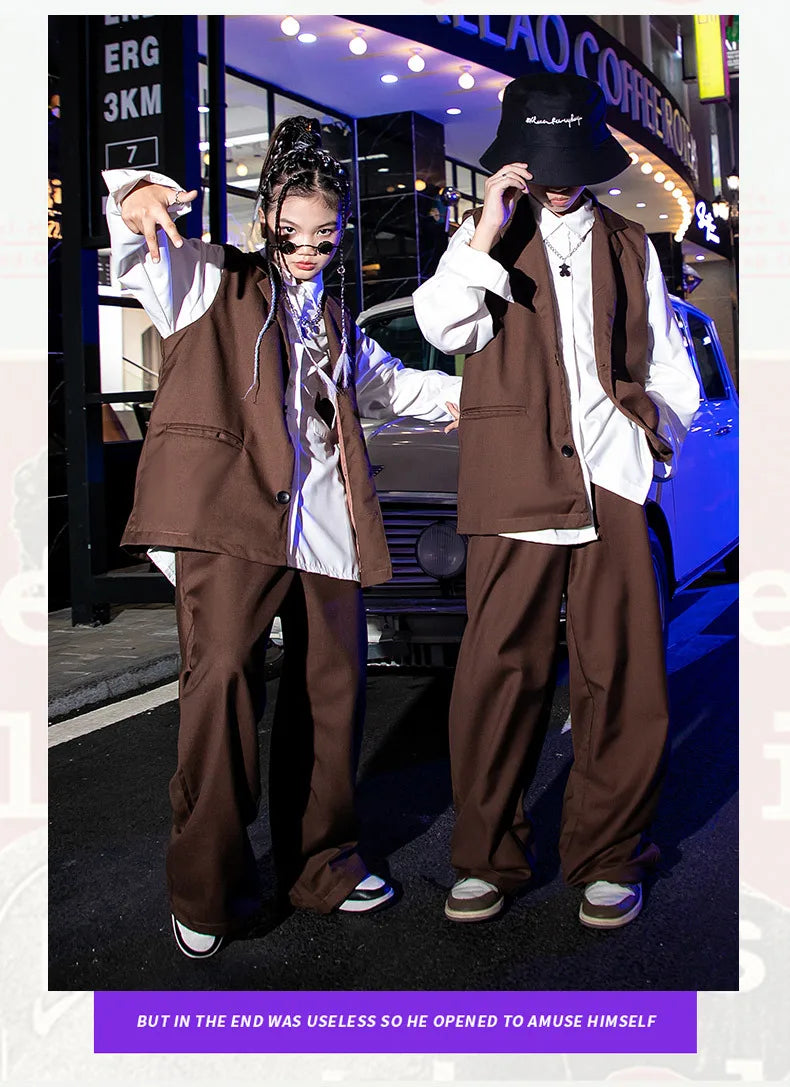 Suit for Girls Autumn Casual Long Sleeve Blazer Pants Two Pieces Children Costumes Formal Black Jacket Set Boys 10 12 13 Years