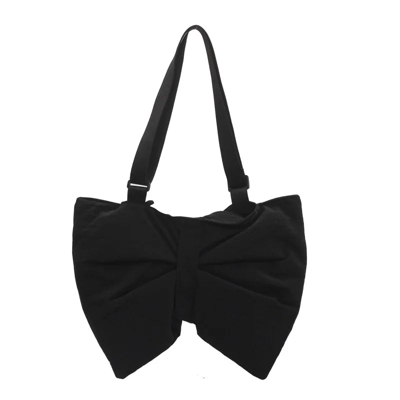 Soft Nylon Women's Portable Shoulder Bag Large Capacity Female Commute Crossbody Bags Simple Design Ladies Tote Purse Handbags