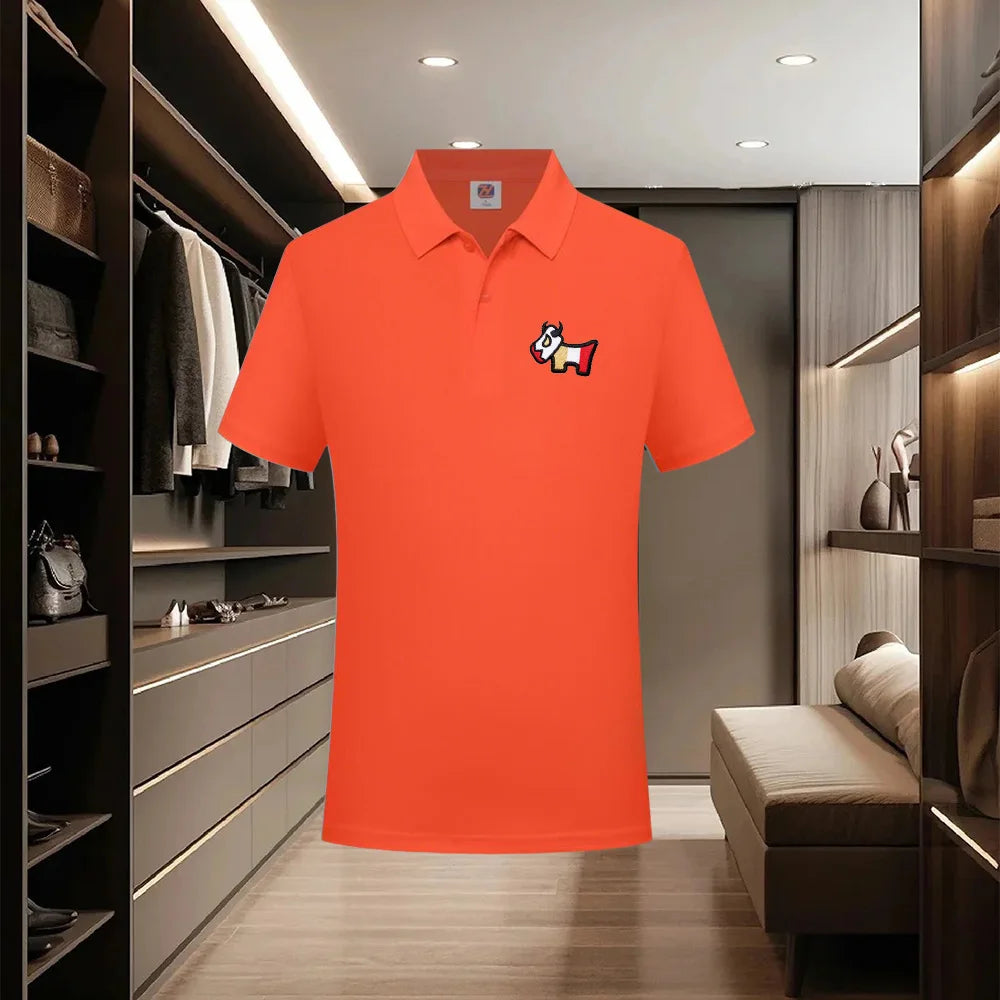 Men's collar polo shirt, casual business fashion, slim fit polo shirt, new summer 2026 collection