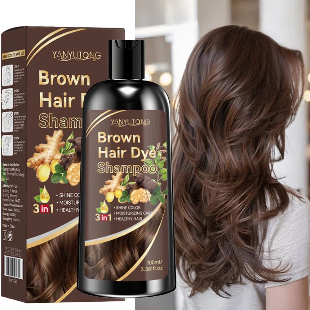 3 in 1 Turmeric Color-Treated Shampoo, Nourishing Color-Treated Shampoo Gentle Formula, Plant-Based, Light Beige