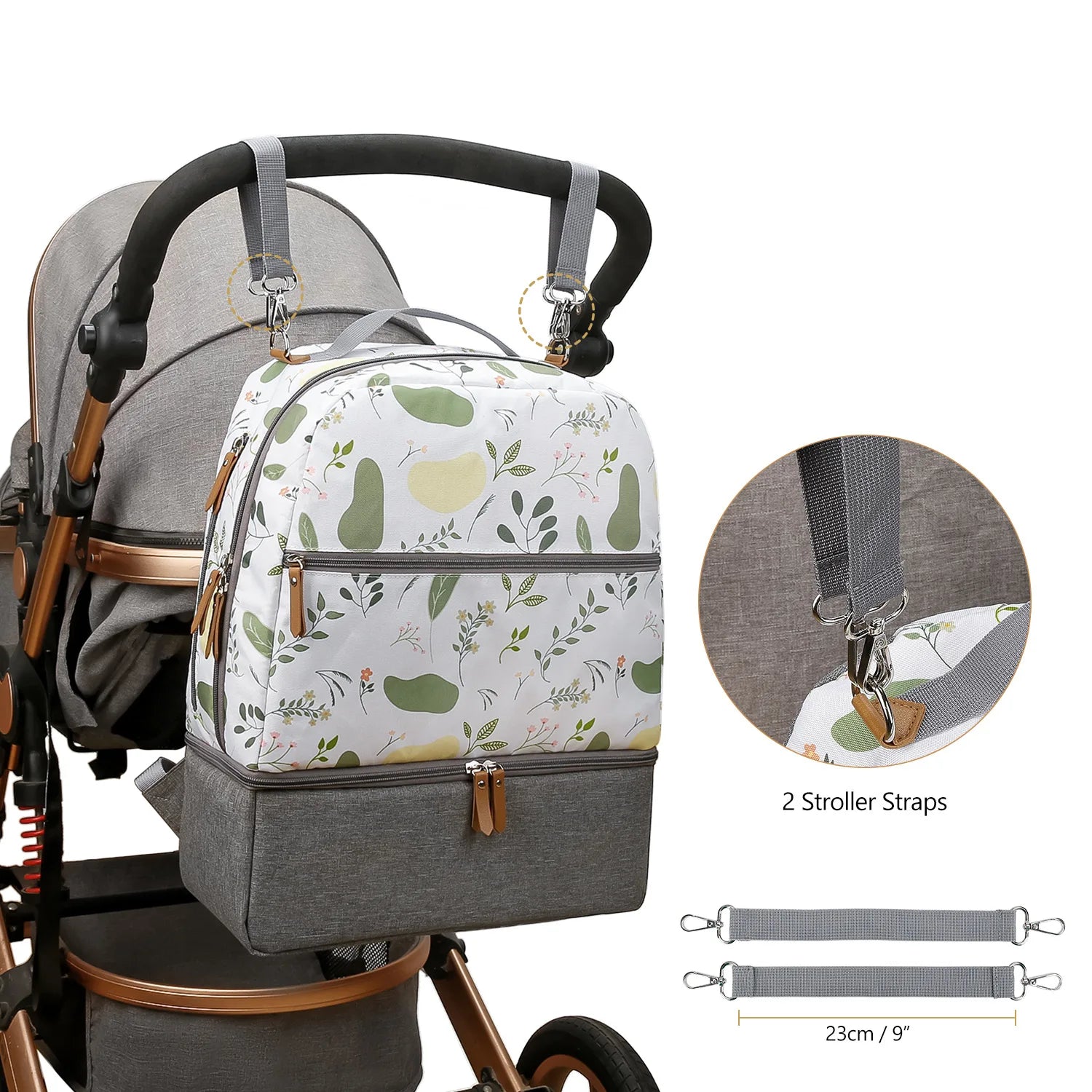 New Baby Diaper Bag Backpack Multifunctional Waterproof Maternity Nappy Bags Mommy Travel Backpack Stroller Bag Baby Nappy Cares