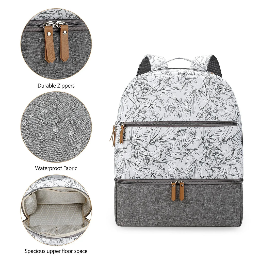 New Baby Diaper Bag Backpack Multifunctional Waterproof Maternity Nappy Bags Mommy Travel Backpack Stroller Bag Baby Nappy Cares