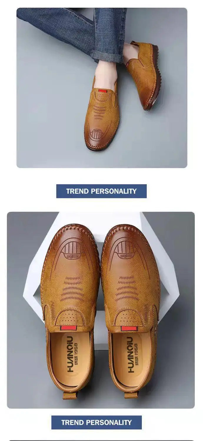 Fashion Men Loafers Lightweight Men's Driving Shoes Brand Anti-Slip Comfortable Flat Shoes Designer Rubber Sole Breathable Shoes