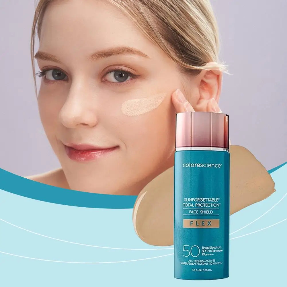 SPF 50 Moisturize Liquid Foundation Against UV Evens Skin Tone, Natural Sun-Kissed Glow, Lightweight & Non-irritating