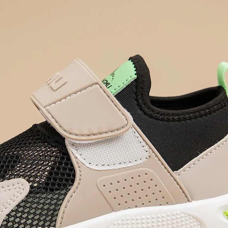 Kid Colorblock Casual Sneakers for Boys Girls 2025 Summer New Toddler Walking Shoes Hollowed-out Mesh Lightweight Kids Trainers