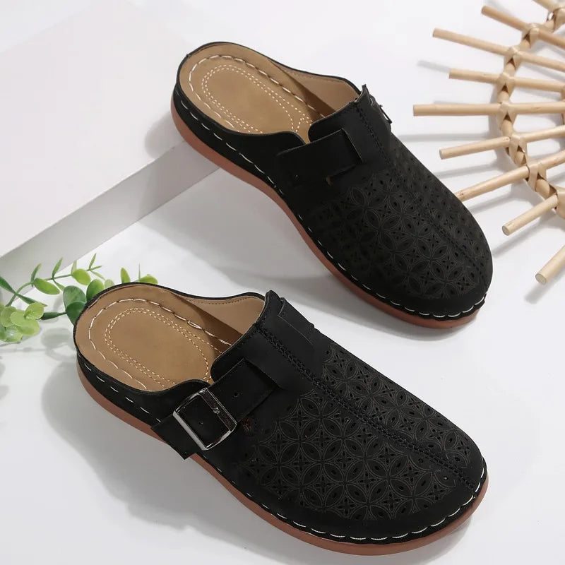 Hot Selling Women Premium Orthopedic Open Toe Sandals Retro Anti-slip Breathable Summer Shoe Slippers