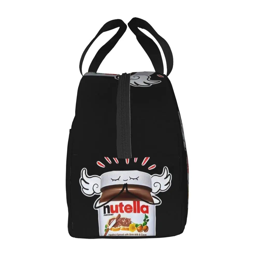 Custom Italy Nutellas Thermal Insulated Lunch Bag Women Portable Lunch Container for Outdoor Picnic Storage Food Box