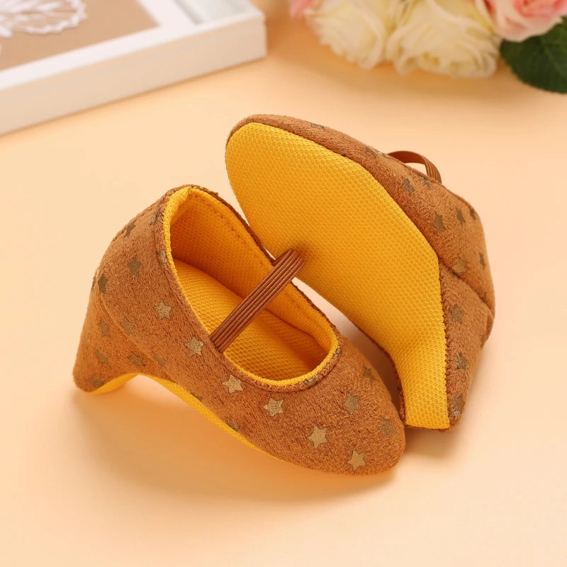 2026 New Infant Newborn Baby Girl High Heels Shoes Princess Bow First Birthday Party Shoes Photo Props Shoes 10CM / 10.5CM