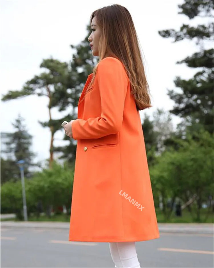 2023 New Spring Autumn Blazers Women Small Suit Long Sleeve Jacket Casual Tops Female Slim Wild Blazers Windbreaker Coat S-3XL