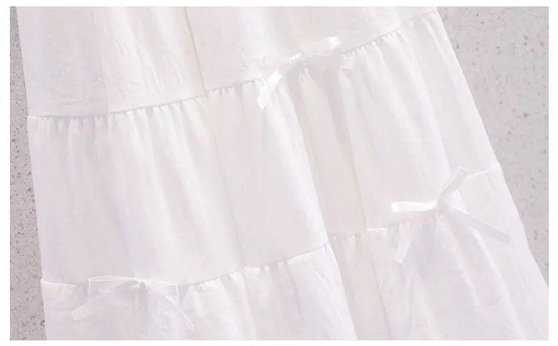Summer Teenage Girls Clothes Set Children O-Neck Tshirt and Mid Skirt Suit Student School Short Sleeve Top Bottom Outfits
