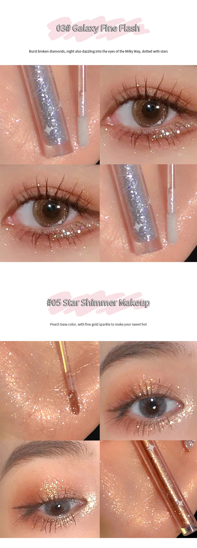 Liquid Eyeshadow High Pigment Waterproof Lasting Not Easy To Fade Pearl Glitter Portable Delicate Women's Eye Makeup