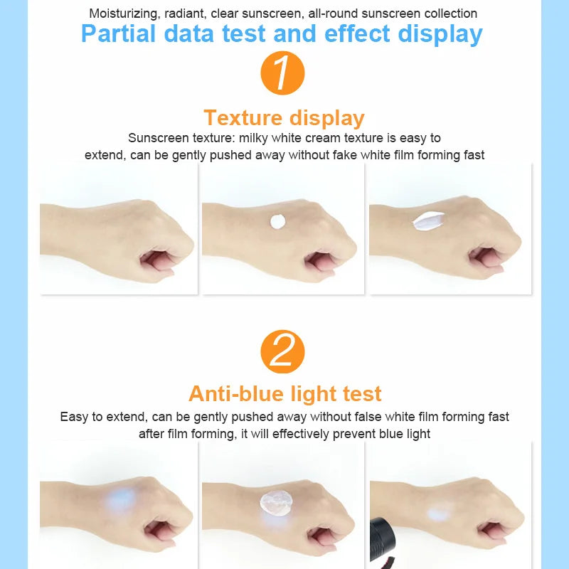 Sunscreen SPF50+ Facial Body Sunscreen Whitening Sun Cream Sunblock Skin Protective Cream Anti-Aging Oil-control Moisturizing