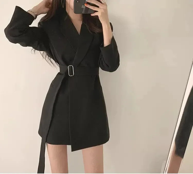 Women's Blazers New in Outer wears New in Casual Temperament High Quality Jacket Ladies Tops White Official Blazer Women