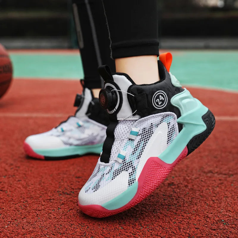 2025 New Children's Basketball Sports Shoes for Boys High Quality Running Kids Shoes Child Sneakers Non-Slip School Shoes