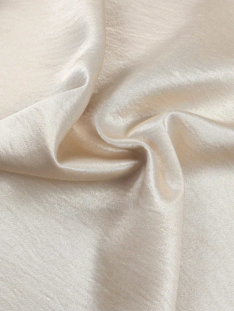 2025 New Women's Premium Design Elegant Satin A-line Half Skirt Pure Colour Belt Halter Skirt Dinner Party Dating
