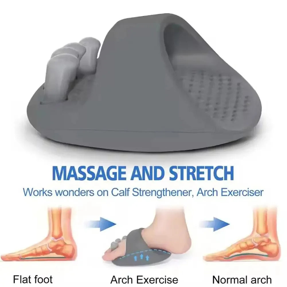 Women's Arch Support Massage Slippers Thick Soled Slide Sandals Shaking Slimming Shoes Postpartum Leg Massage Foot Relief