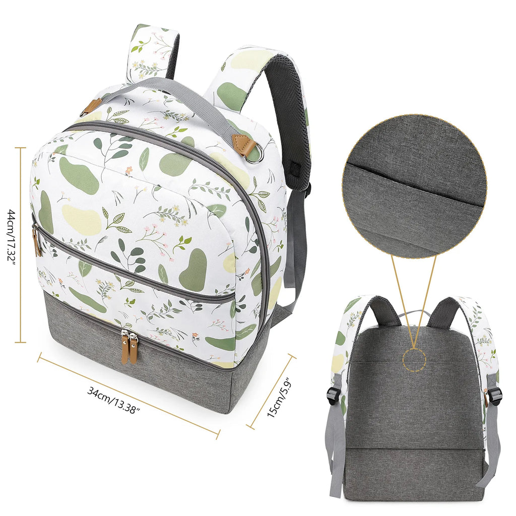 New Baby Diaper Bag Backpack Multifunctional Waterproof Maternity Nappy Bags Mommy Travel Backpack Stroller Bag Baby Nappy Cares