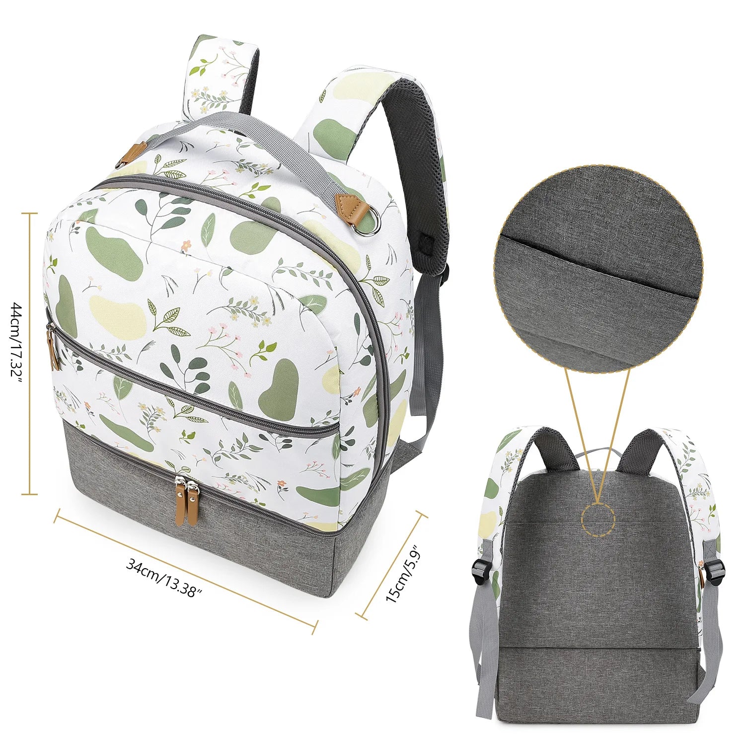 New Baby Diaper Bag Backpack Multifunctional Waterproof Maternity Nappy Bags Mommy Travel Backpack Stroller Bag Baby Nappy Cares