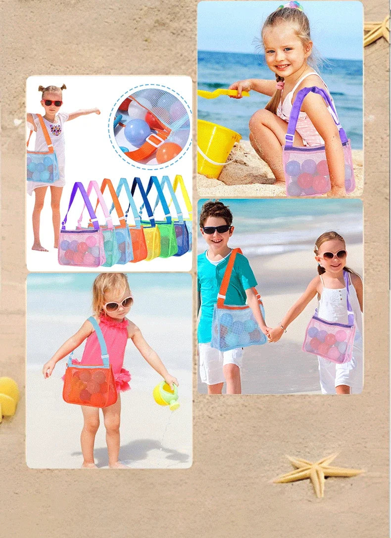 Children's Toy Storage Bag Travel Travel Beach Bag Hollow Can See Through The Beach Net Bag Shoulder Bag