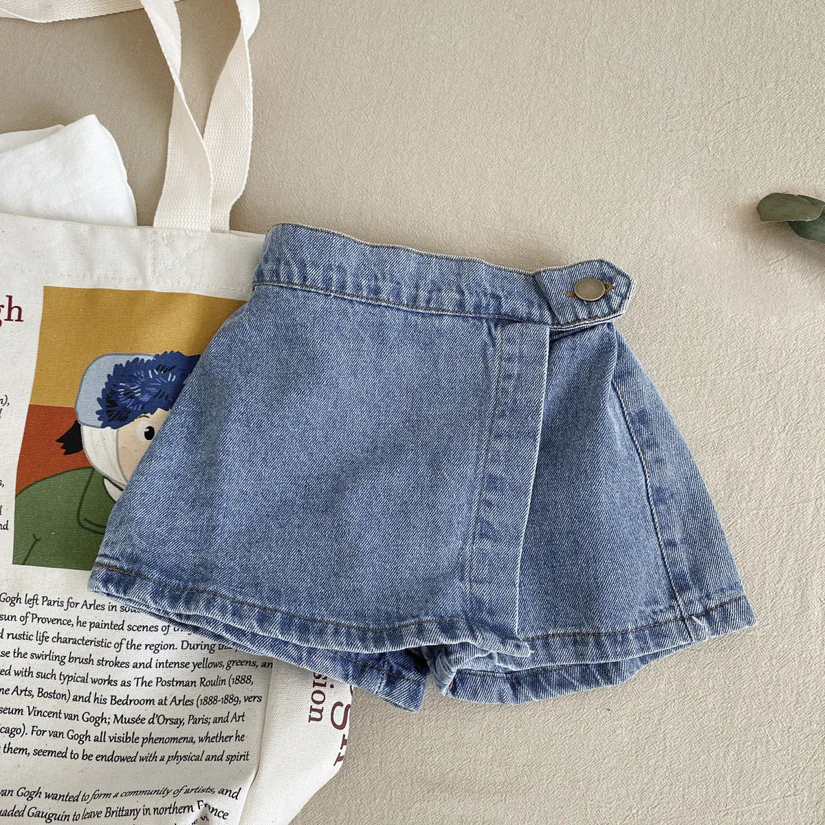 Denim Skirt Girl Summer Shorts Fake Skirt for Baby 2-8 years old Girl Half Skirt Children Bottom Kid Clothing Korean Style