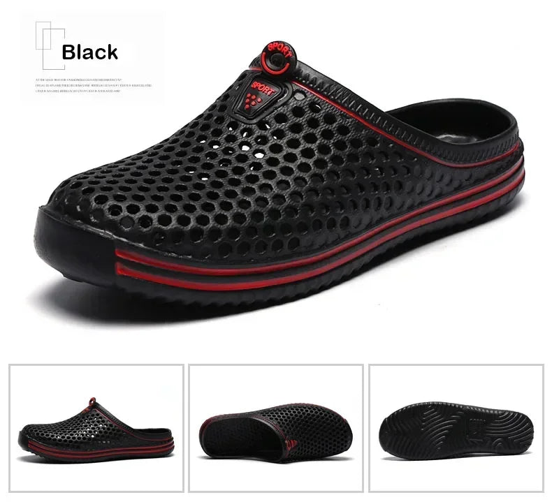 2025 New Men Summer Slippers High Quality Non Slip Beach Shoes For Women Breathable Couples Fashion Comfortable Garden Shoes