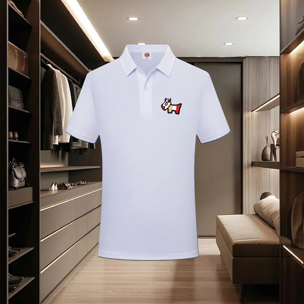 Men's collar polo shirt, casual business fashion, slim fit polo shirt, new summer 2026 collection