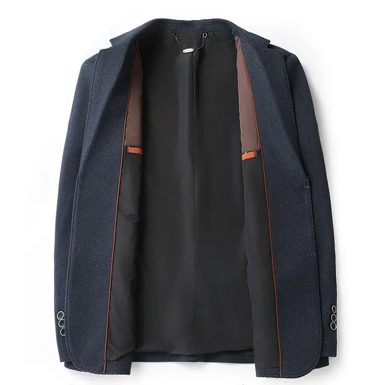 Men's High-end Suit Jacket Stylish and Handsome, Versatile and Trendy, Suitable for Middle-aged and Elderly Casual Business Wear