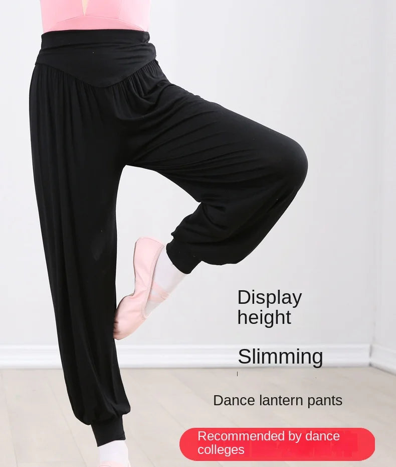 Kid Girl Dance Yoga Full Length Pants Ladies Ballet Belly Dance Trousers Loose Pant Men Women Bloomers Штаны для йоги