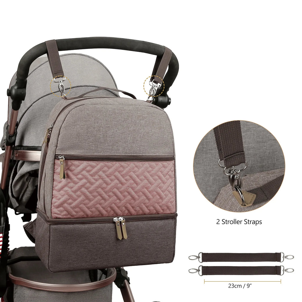 New Baby Diaper Bag Backpack Multifunctional Waterproof Maternity Nappy Bags Mommy Travel Backpack Stroller Bag Baby Nappy Cares