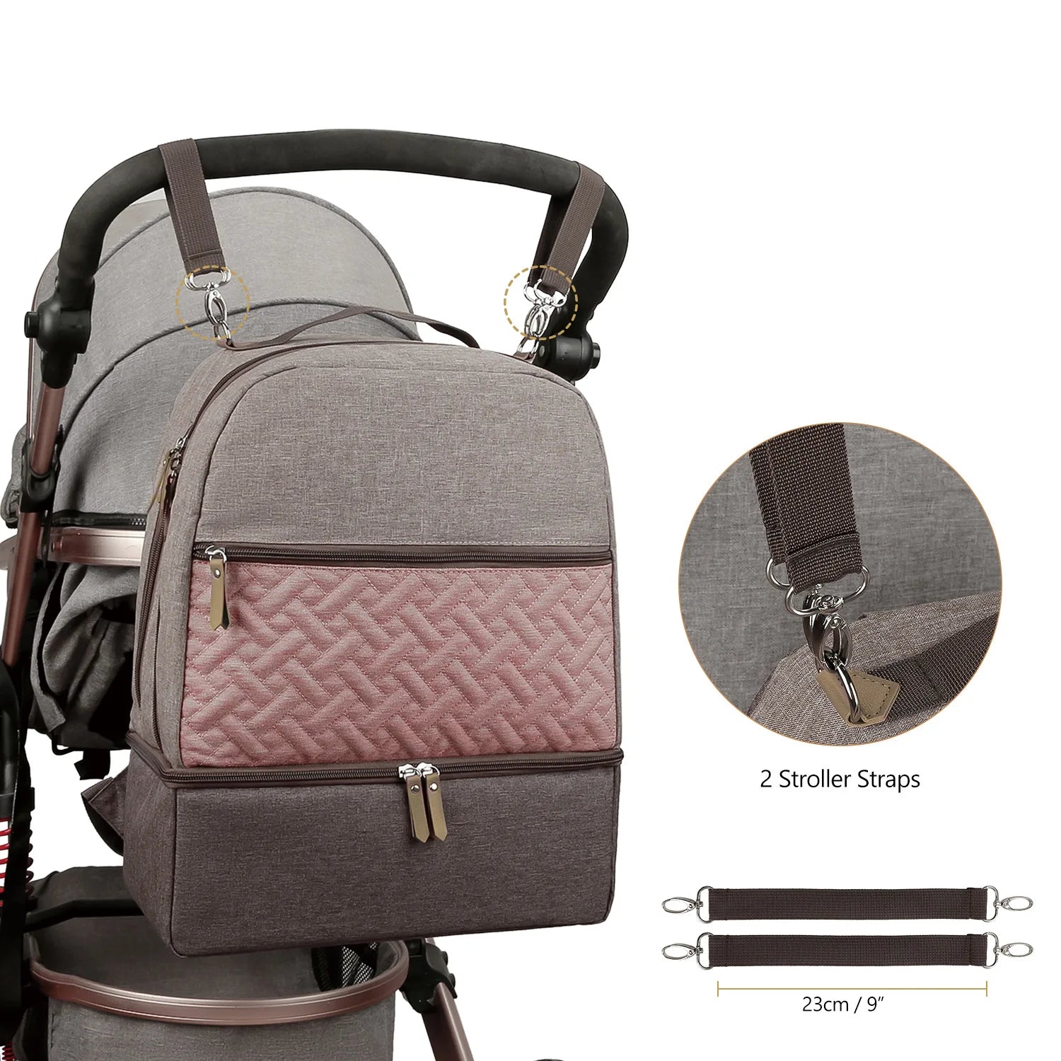New Baby Diaper Bag Backpack Multifunctional Waterproof Maternity Nappy Bags Mommy Travel Backpack Stroller Bag Baby Nappy Cares