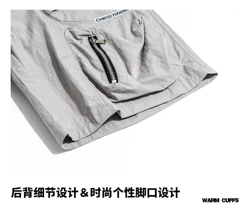 2025 Summer New Men's Shorts for Boys - Children's Casual Loose Workwear with Large Pockets