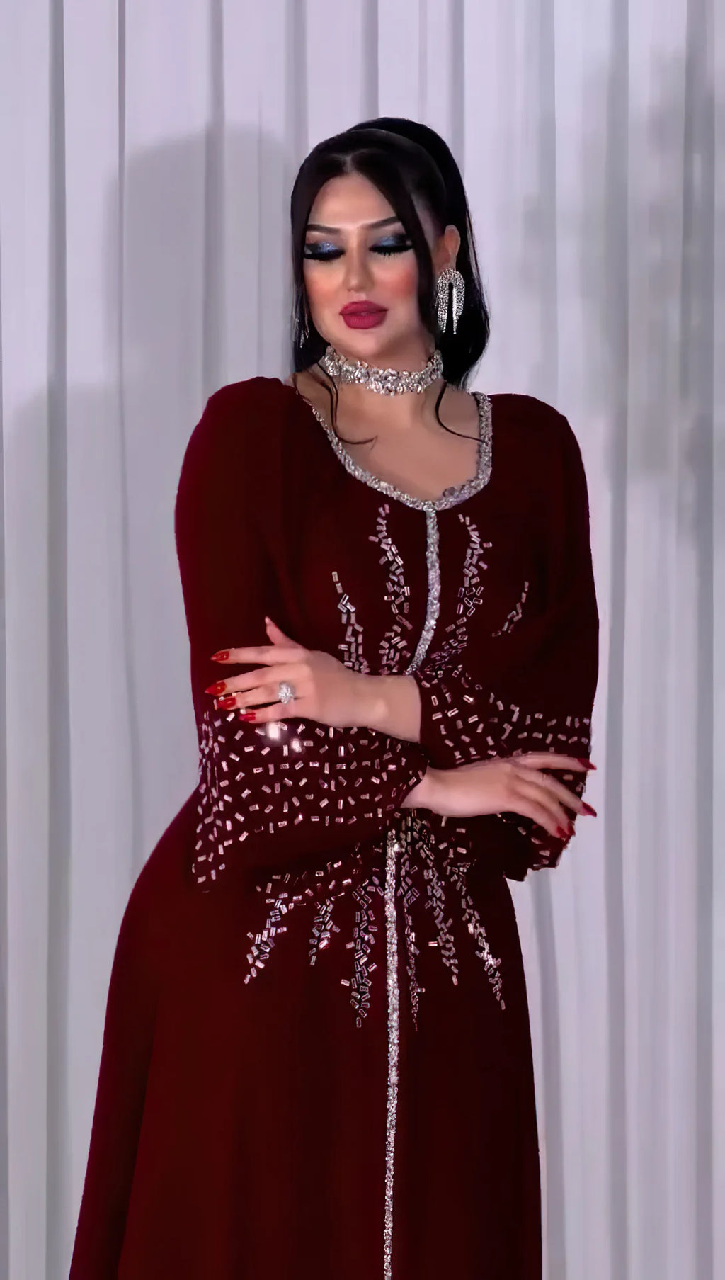 Summer African Dresses for Women Elegant African Half Sleeve O-neck Polyester Long Maxi Dress Gowns Kaftan Muslim Abaya Outfits