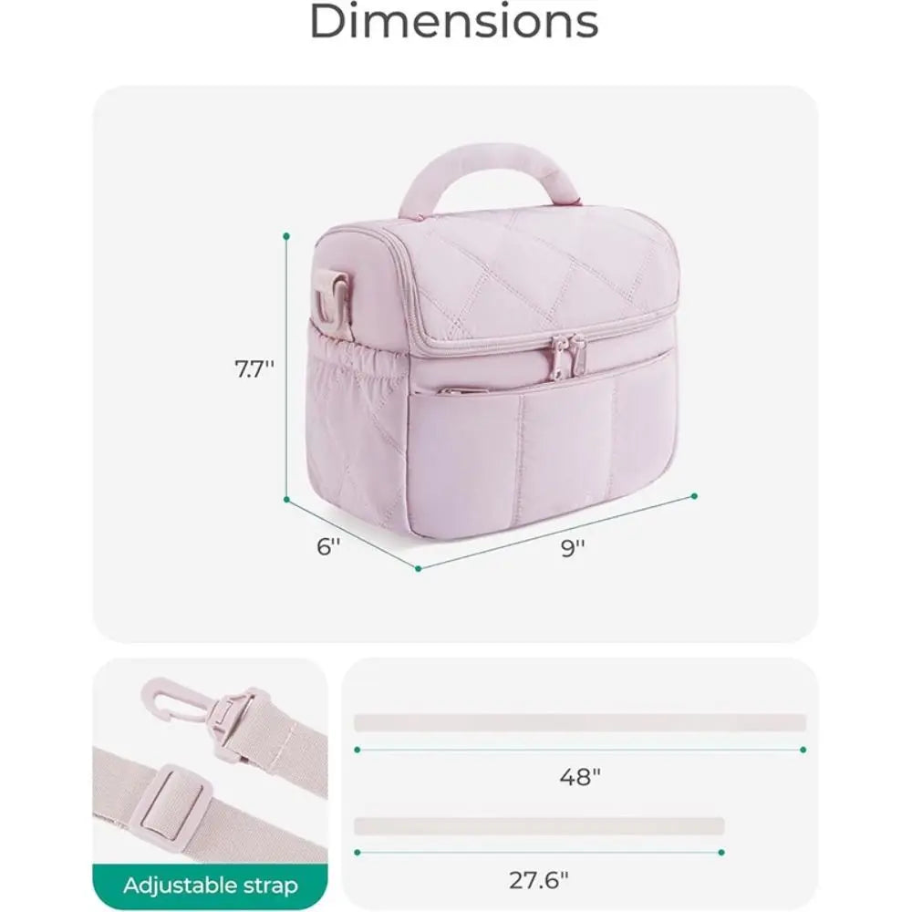 New Nylon Lunch Bag Reusable Multi-functional Insulated Lunch Box Leakproof Insulated Bag Women Special Purpose Bags