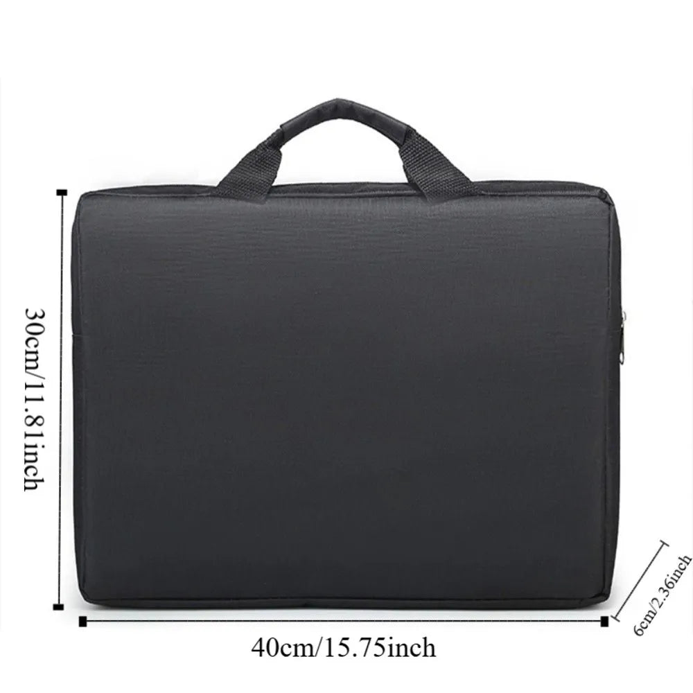 Durable File Folder Bag Men Briefcases Document Handbag Business Briefcases Multi-layer Black Business Tote Bolsas Office Work