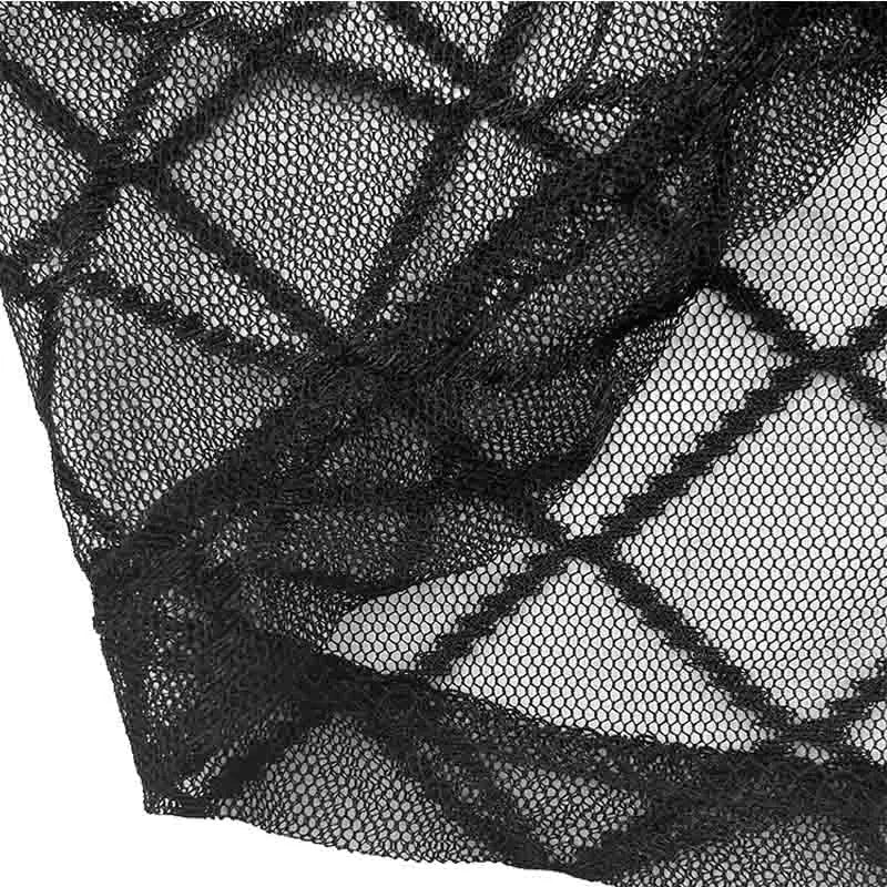 Men's Sexy Transparent Lace Panties Fishnet Sheer Boxer Shorts Breathable Low Rise Lingerie Exotic Costume Mesh Outfit