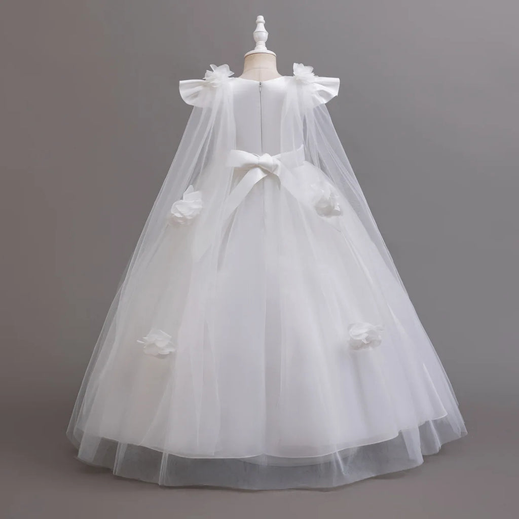 4-12 years old Dress up dance party girl dress tulle girl wedding dress elegant girl party dress kids Christmas dress