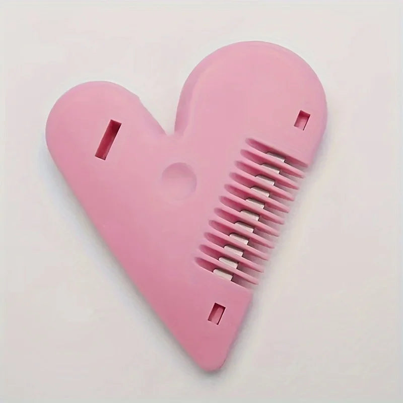 1pc Portable Pink Pubic Hair Trimmer for Women - Private and Discreet Shaping Tool with Comb Blade